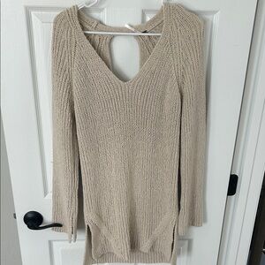 Cozy Beige Knit Sweater